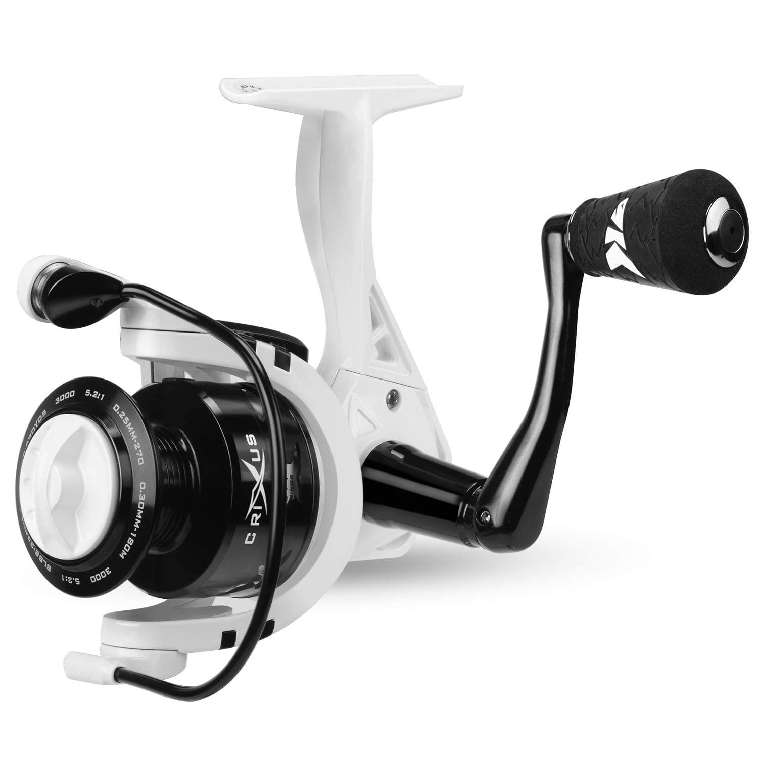 KastKing Crixus Spinning Reel Size 3000 17.5LBs Max Drag Fishing Reel White - Thumbnail 3