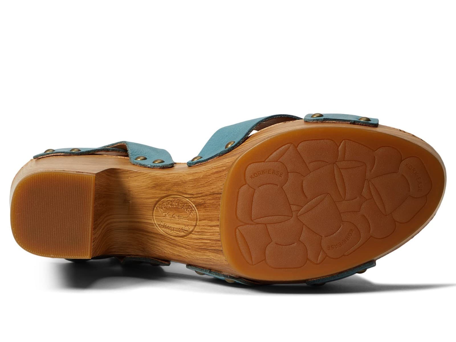Kork Ease Drew Platform Turquoise Leather Sandal-Size 11 M US - Thumbnail 5