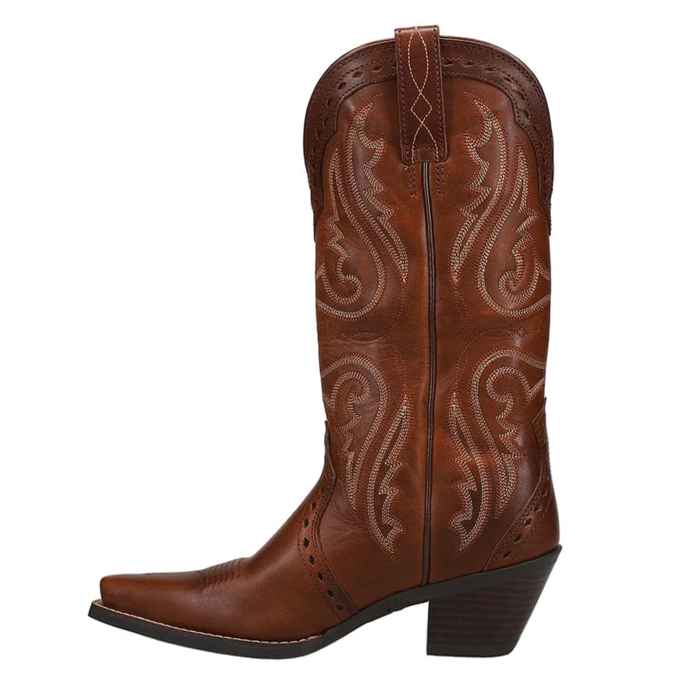 Ariat WOMEN'S 9 C WIDE Heritage Western R Toe Boot Caramel 10005908 - Thumbnail 4
