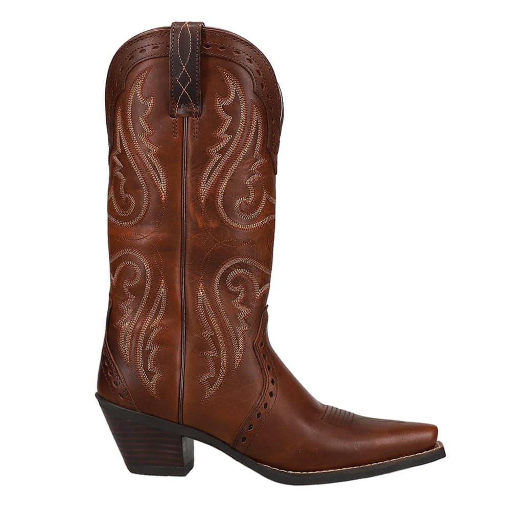 Ariat WOMEN'S 9 C WIDE Heritage Western R Toe Boot Caramel 10005908 - Thumbnail 2