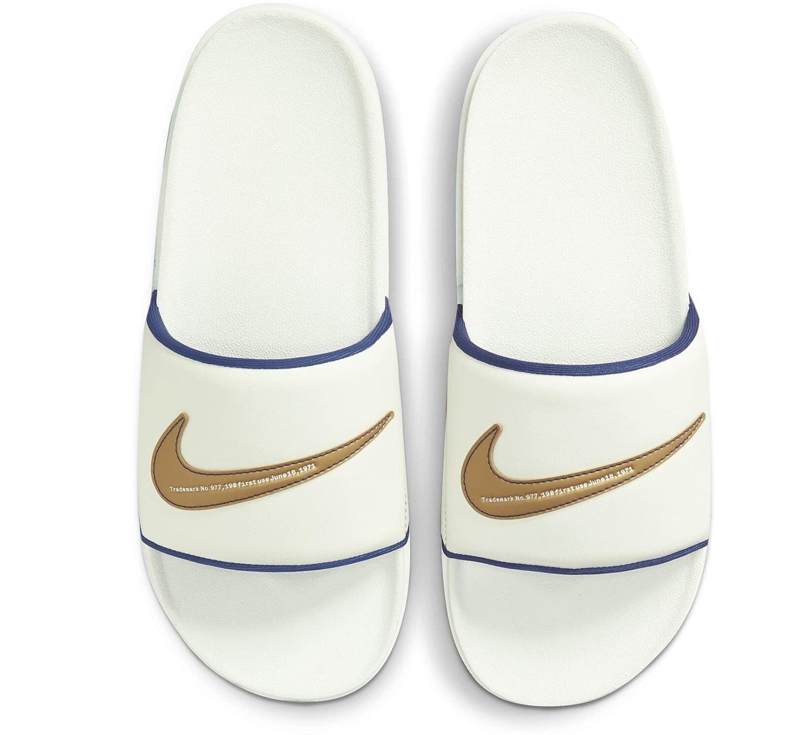 Nike Offcourt Slide Sail Metallic Gold DH8081-100 Men's Slipper 10 M - Thumbnail 4