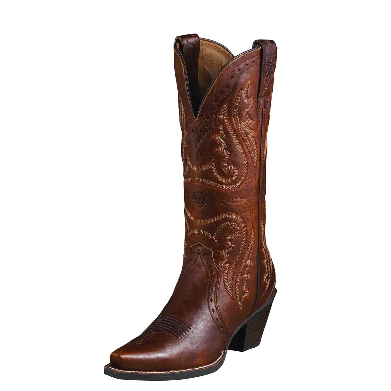 Ariat WOMEN'S 9 C WIDE Heritage Western R Toe Boot Caramel 10005908 - Thumbnail 3