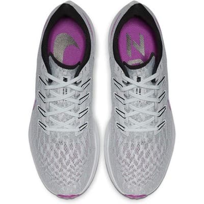 Nike Men Air Zoom Pegasus 36 Running Shoes Pure Platinum/Hyper Violet Men 10 US - Thumbnail 7