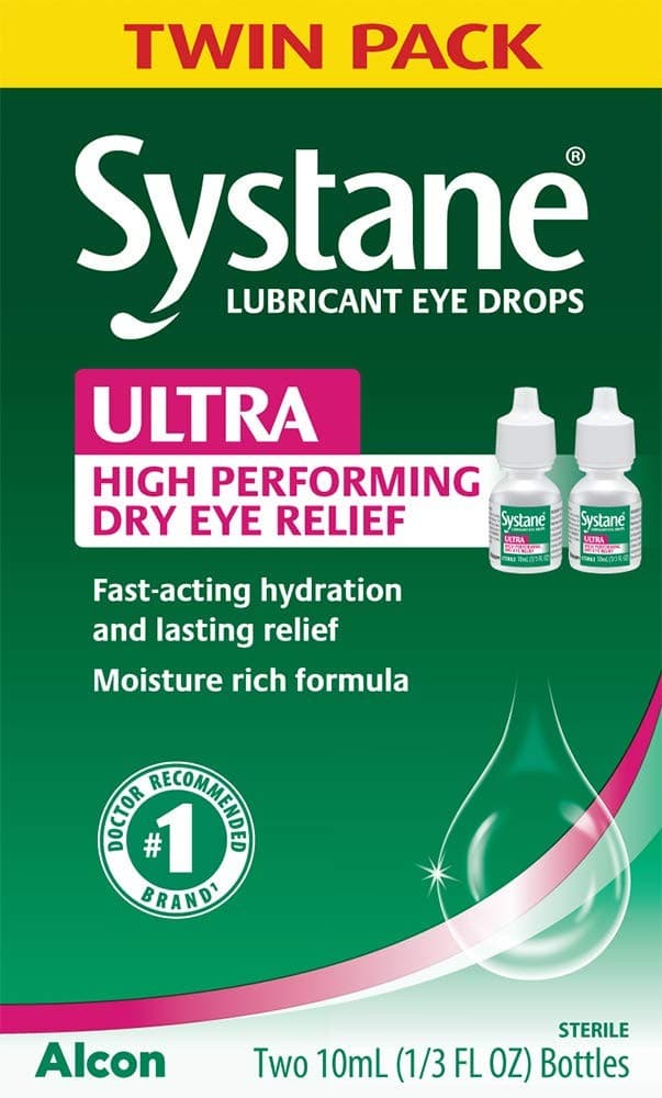 Systane ULTRA Lubricant Eye Drops 2-10mL Bottles EXP 2027 + - Thumbnail 3