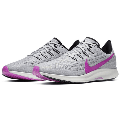 Nike Men Air Zoom Pegasus 36 Running Shoes Pure Platinum/Hyper Violet Men 10 US - Image 1