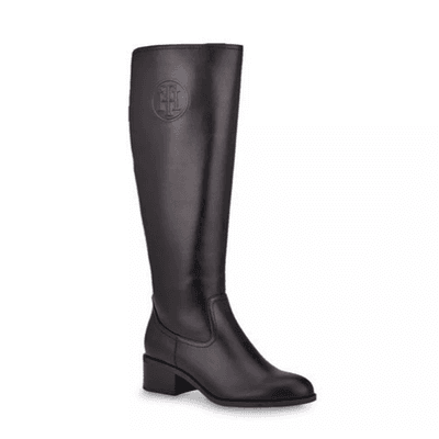 TOMMY HILFIGER Deelia Womens Brown Cushioned Round Toe Zip-Up Riding Boot 9 M - Thumbnail 2