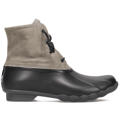 Sperry Womens Saltwater Sts81732 Gray & Black Waterproof Duck Boots Size 9.5 - Thumbnail 2