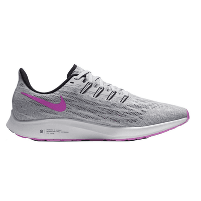 Nike Men Air Zoom Pegasus 36 Running Shoes Pure Platinum/Hyper Violet Men 10 US - Thumbnail 3