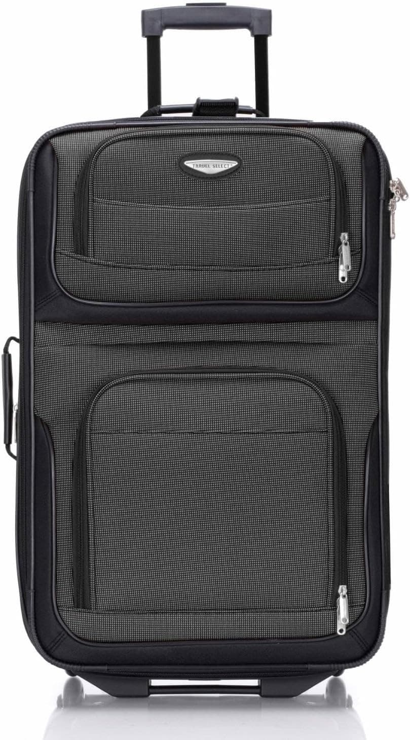 Travel Select Amsterdam 25-Inch Softside Expandable Rolling 25" Medium Gray - Image 1