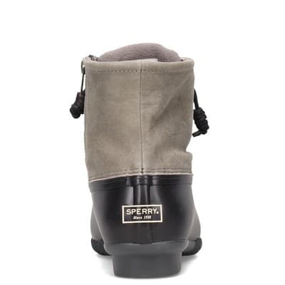 Sperry Womens Saltwater Sts81732 Gray & Black Waterproof Duck Boots Size 9.5 - Thumbnail 6