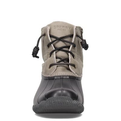 Sperry Womens Saltwater Sts81732 Gray & Black Waterproof Duck Boots Size 9.5 - Thumbnail 5