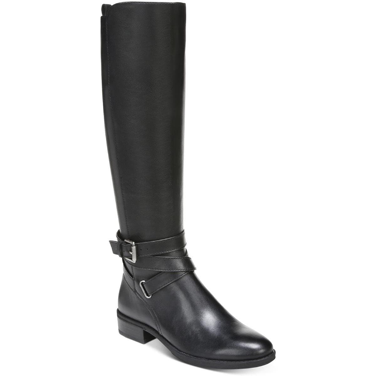 Sam Edelman Womens Pansy Leather Knee-High Boots Black 9.5 Medium - Thumbnail 4