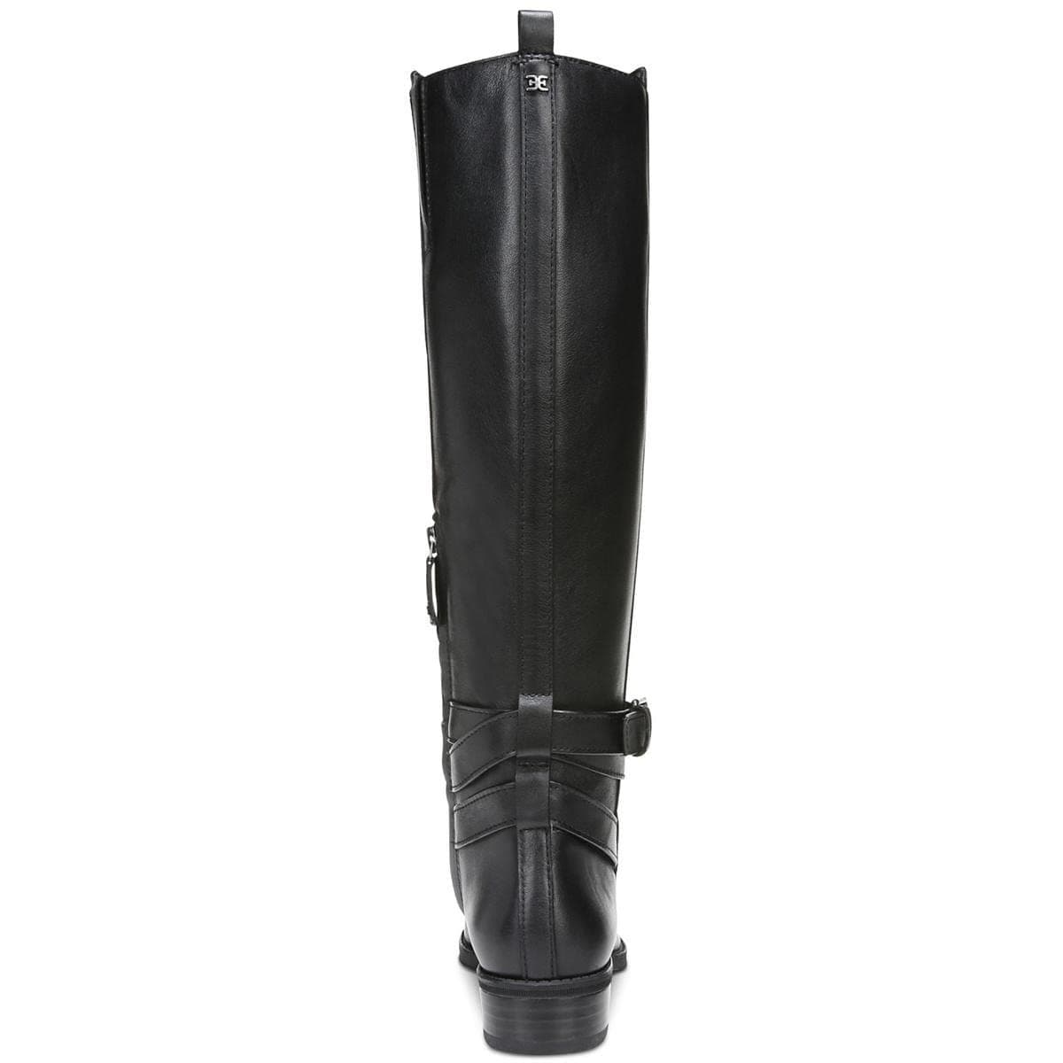 Sam Edelman Womens Pansy Leather Knee-High Boots Black 9.5 Medium - Thumbnail 8