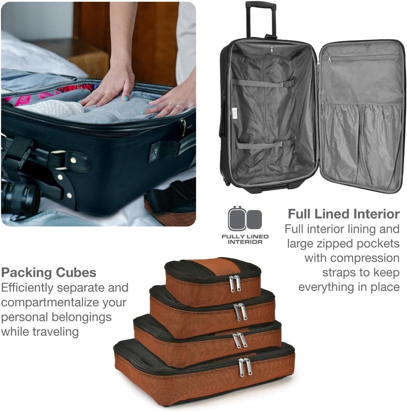Travel Select Amsterdam 25-Inch Softside Expandable Rolling 25" Medium Gray - Thumbnail 5