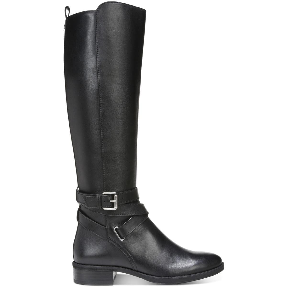 Sam Edelman Womens Pansy Leather Knee-High Boots Black 9.5 Medium - Thumbnail 2