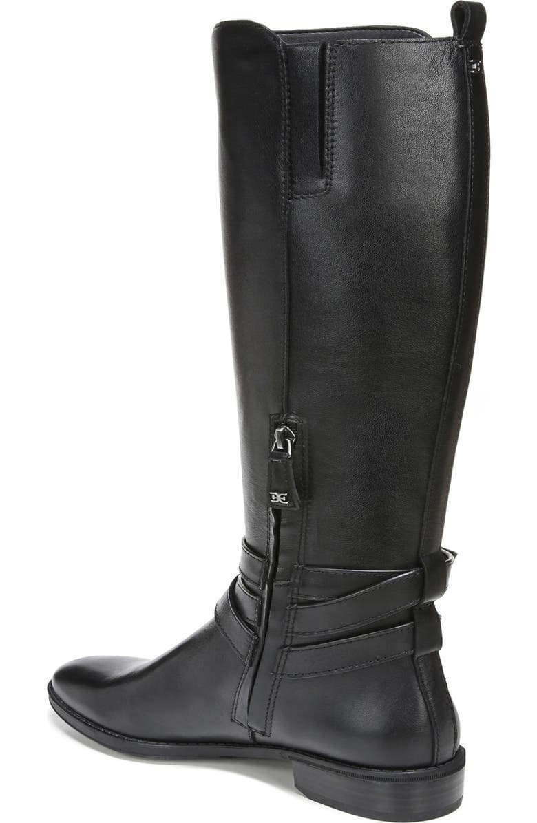 Sam Edelman Womens Pansy Leather Knee-High Boots Black 9.5 Medium - Thumbnail 5