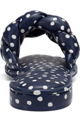 Aerosoles Jerome Slide Sandal In Navy/ Eggshell Polka Dot 11 B M - Thumbnail 3