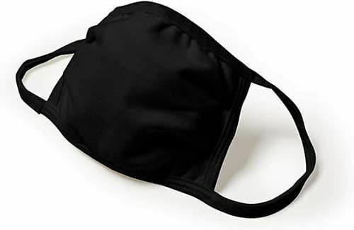 10 Pack Breathable Hanes Black Soft Cotton Reusable Protective Face Mask Cover - Thumbnail 6