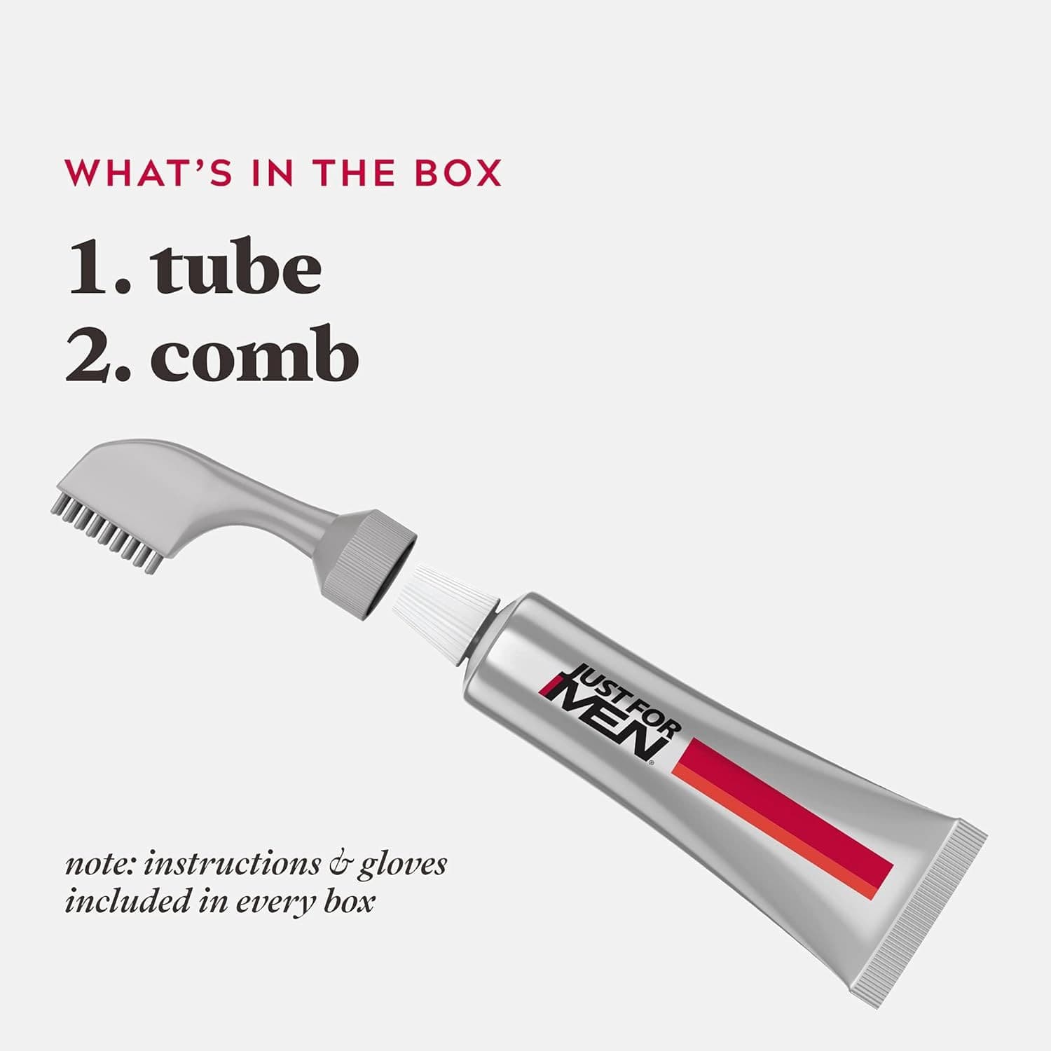 2 Just For Men Easy Comb-In Color Hair Coloring w/ Applicator, Light Brown, A-25 - Thumbnail 5