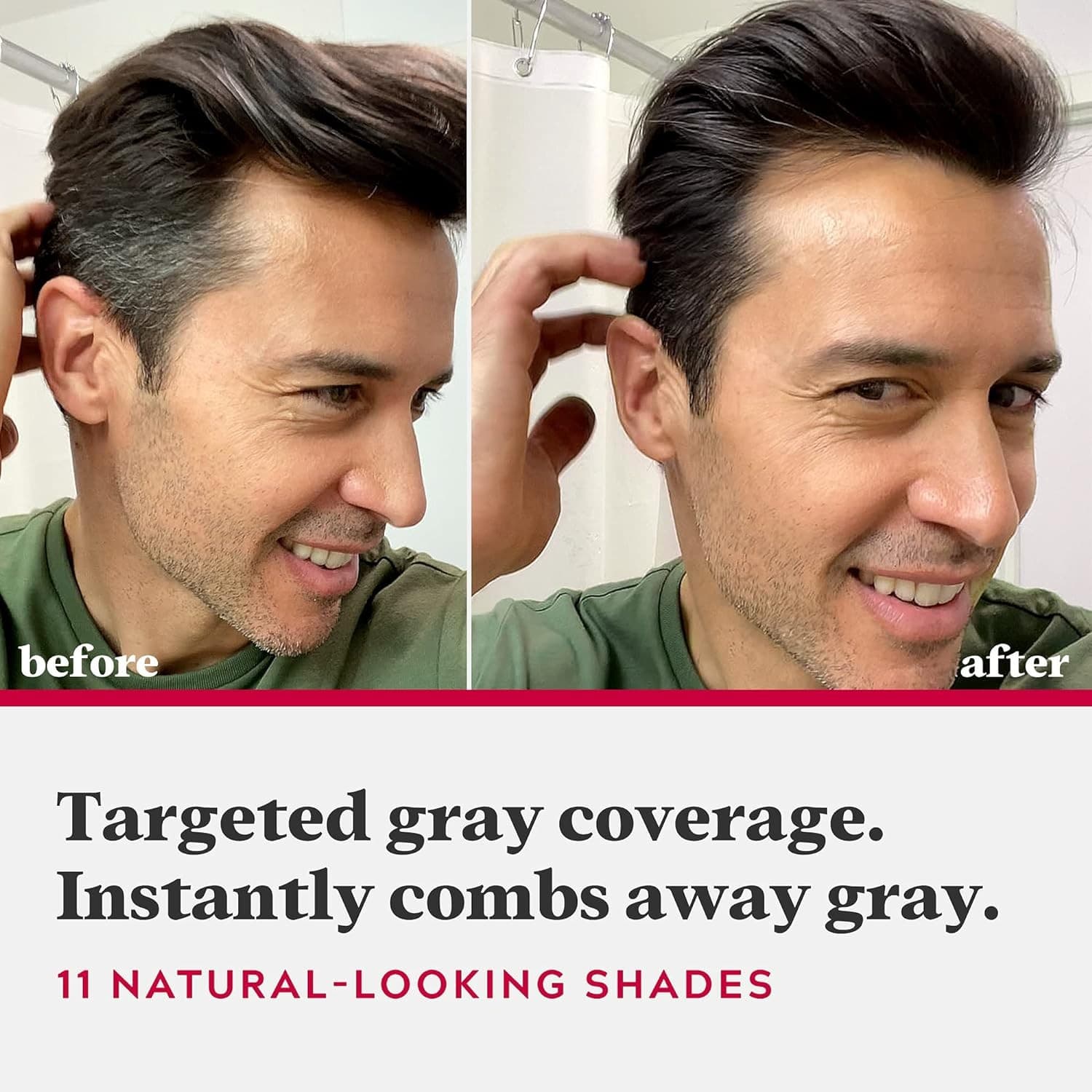 2 Just For Men Easy Comb-In Color Hair Coloring w/ Applicator, Light Brown, A-25 - Thumbnail 6