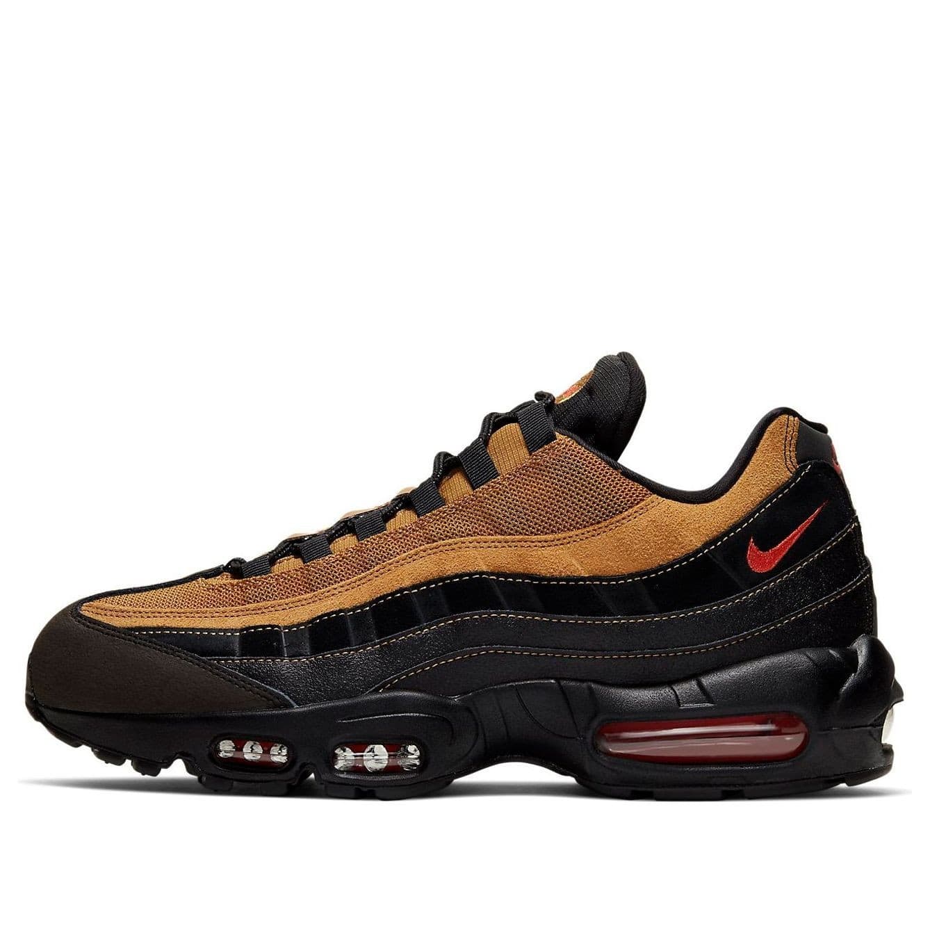 Nike Air Max 95 Essential Black-Cosmic Clay-Wheat Mens Sz 10.5 M AT9865-014 - Thumbnail 3