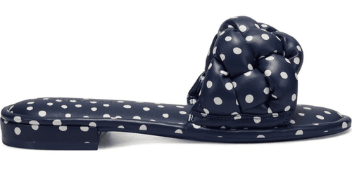 Aerosoles Jerome Slide Sandal In Navy/ Eggshell Polka Dot 11 B M - Thumbnail 2