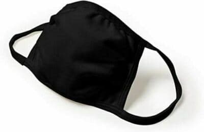 5 Pack Breathable Hanes Black Soft Cotton Reusable Protective Face Mask Cover - Thumbnail 8