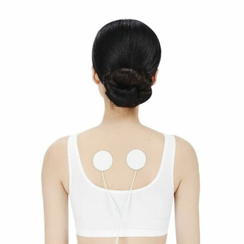 20 Rounded Electrode Pads EMS for Tens Massager 7000, 3000- 2 Inch White Cloth - Thumbnail 4