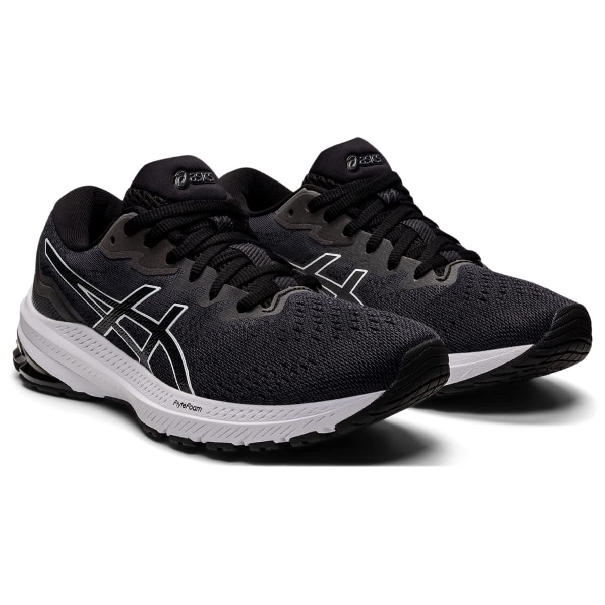 ASICS GT-1000 11 Women's Running Shoes Black/White Size 10 US - Image 1