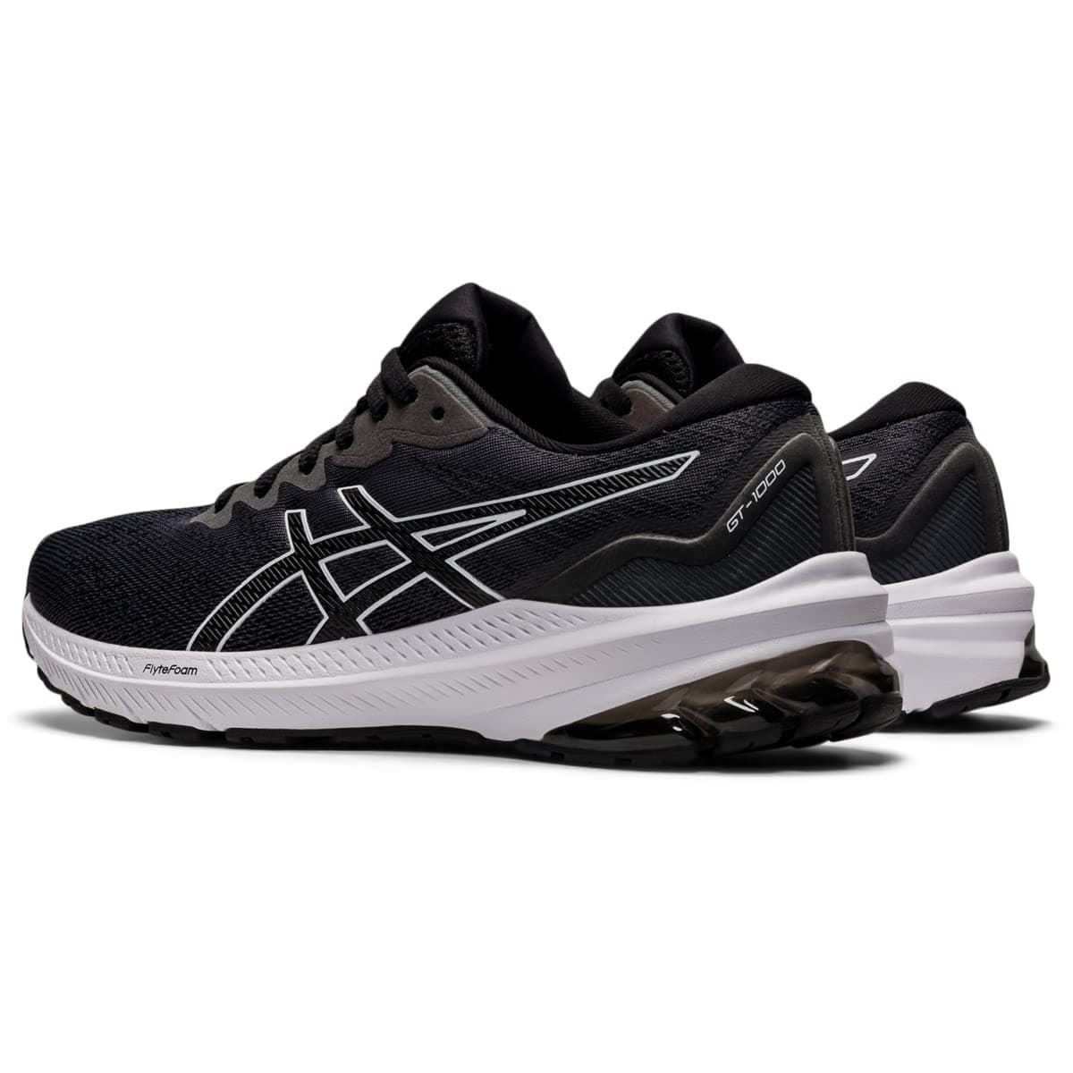 ASICS GT-1000 11 Women's Running Shoes Black/White Size 10 US - Thumbnail 4