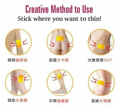 200 Pcs Fast Acting Weight Loss Slim Pad Burn Fat Cellulite Diet Slimming Patch - Thumbnail 7