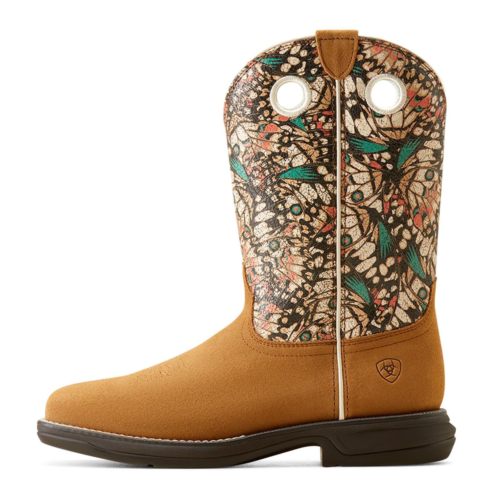 ARIAT Women's Anthem Myra Western Boot, Mariposa/Dark Tan Suede, 9 C Wide - Thumbnail 4