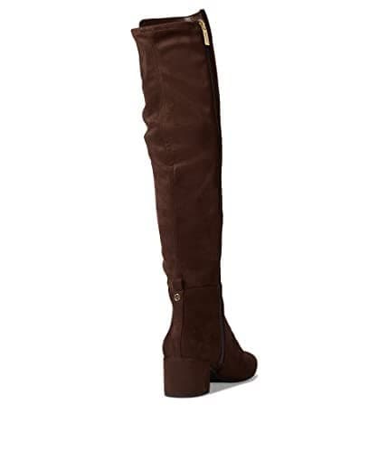 MICHAEL Michael Kors Women's Braden Block Heel Tall Boots Suede Mocha Size 10 M - Thumbnail 3