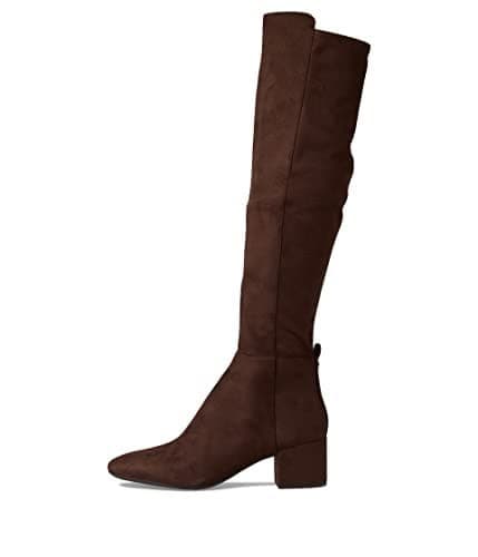 MICHAEL Michael Kors Women's Braden Block Heel Tall Boots Suede Mocha Size 10 M - Thumbnail 2