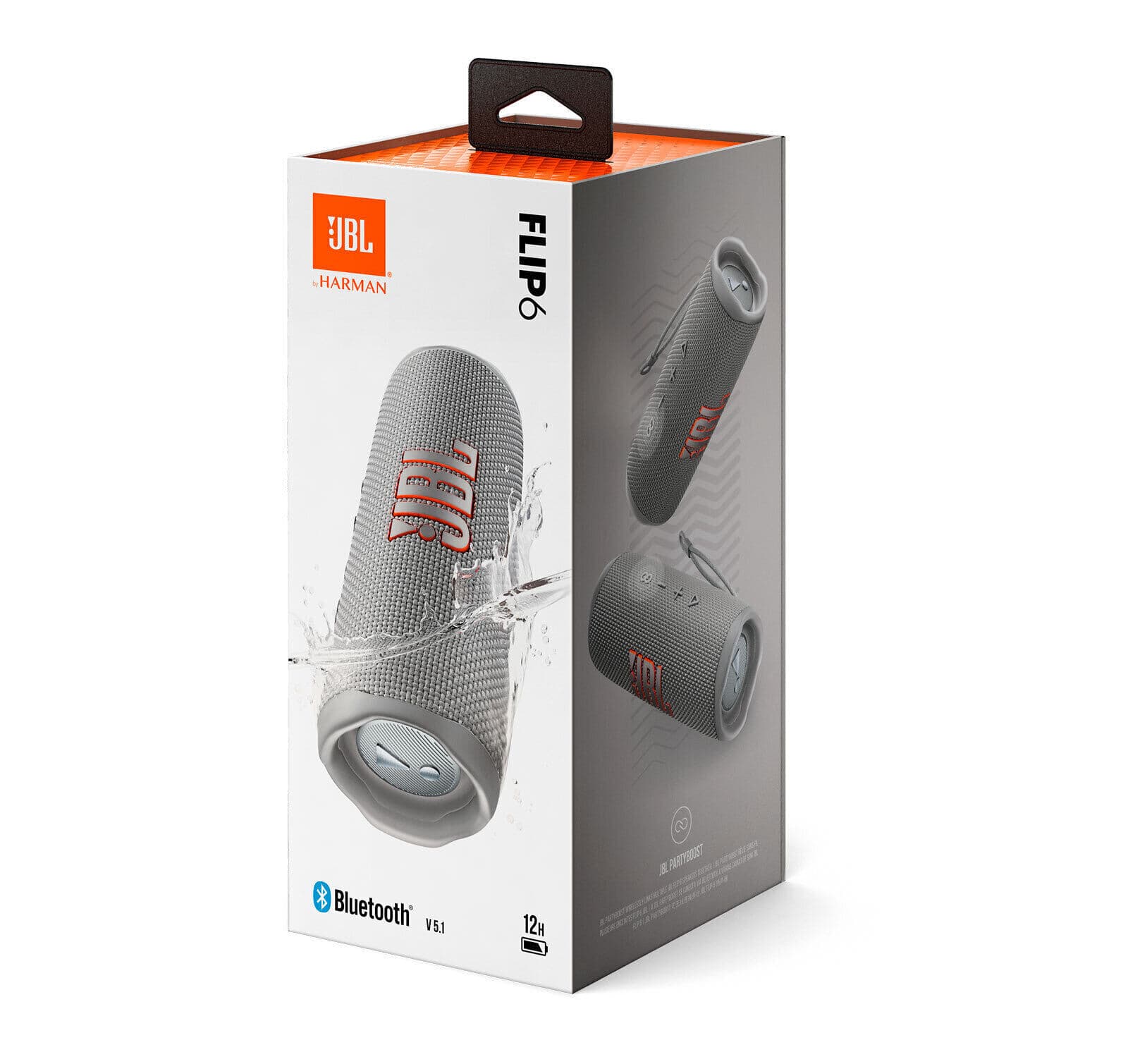 JBL Flip 6 Original Wireless Portable Bluetooth Speaker WaterproofDustproof Gray - Thumbnail 2