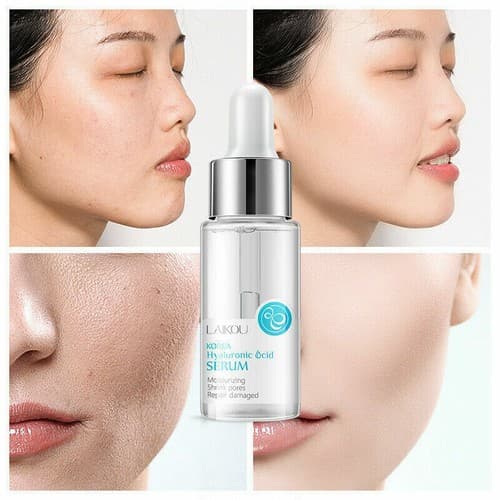2 pack Hyaluronic Acid Essence Shrink Pore Anti-Aging Whitening Face Serum - Image 1