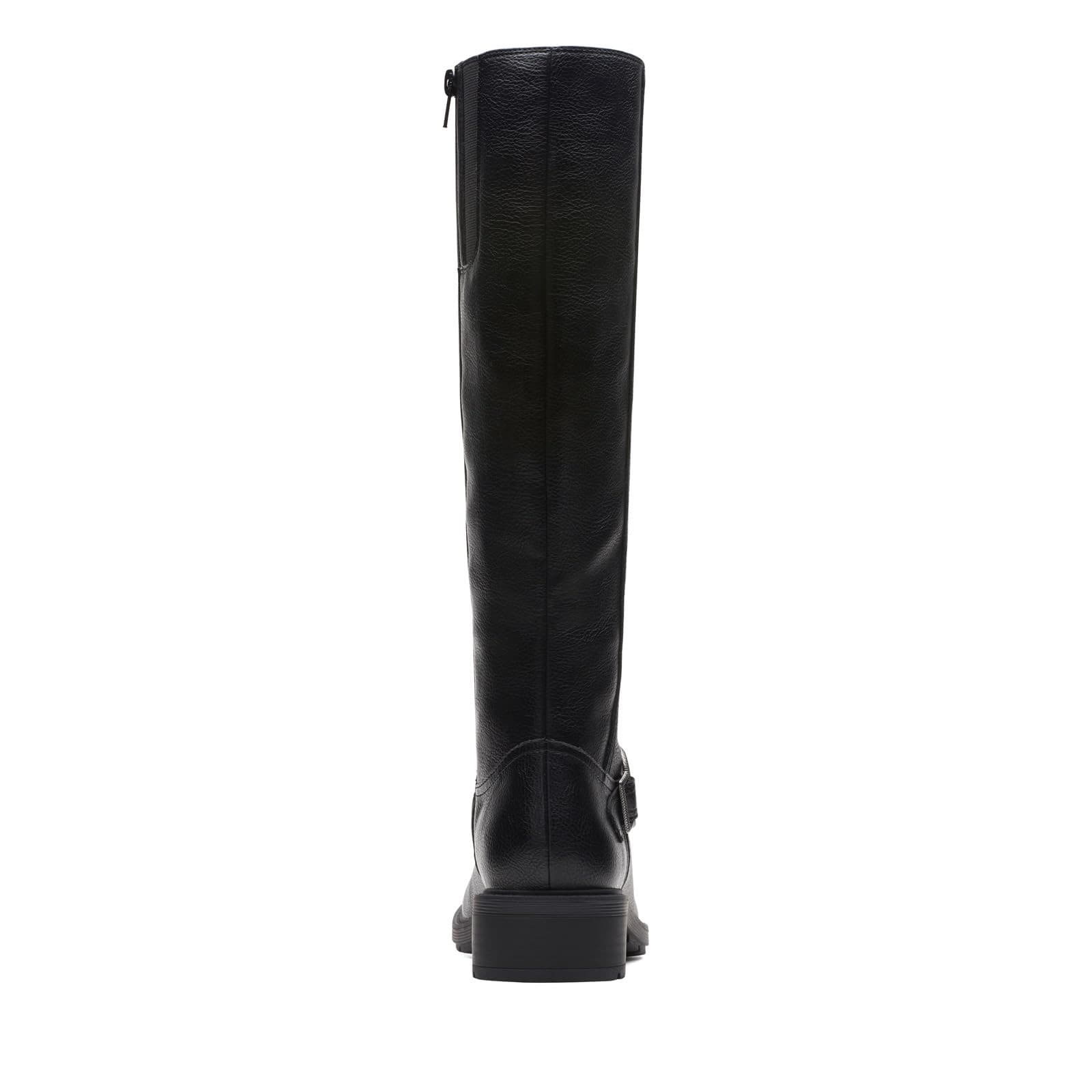 Clarks Hearth Rae Women's Dark Brown Round Leather Heel Boot Size 9.5 M - Thumbnail 8
