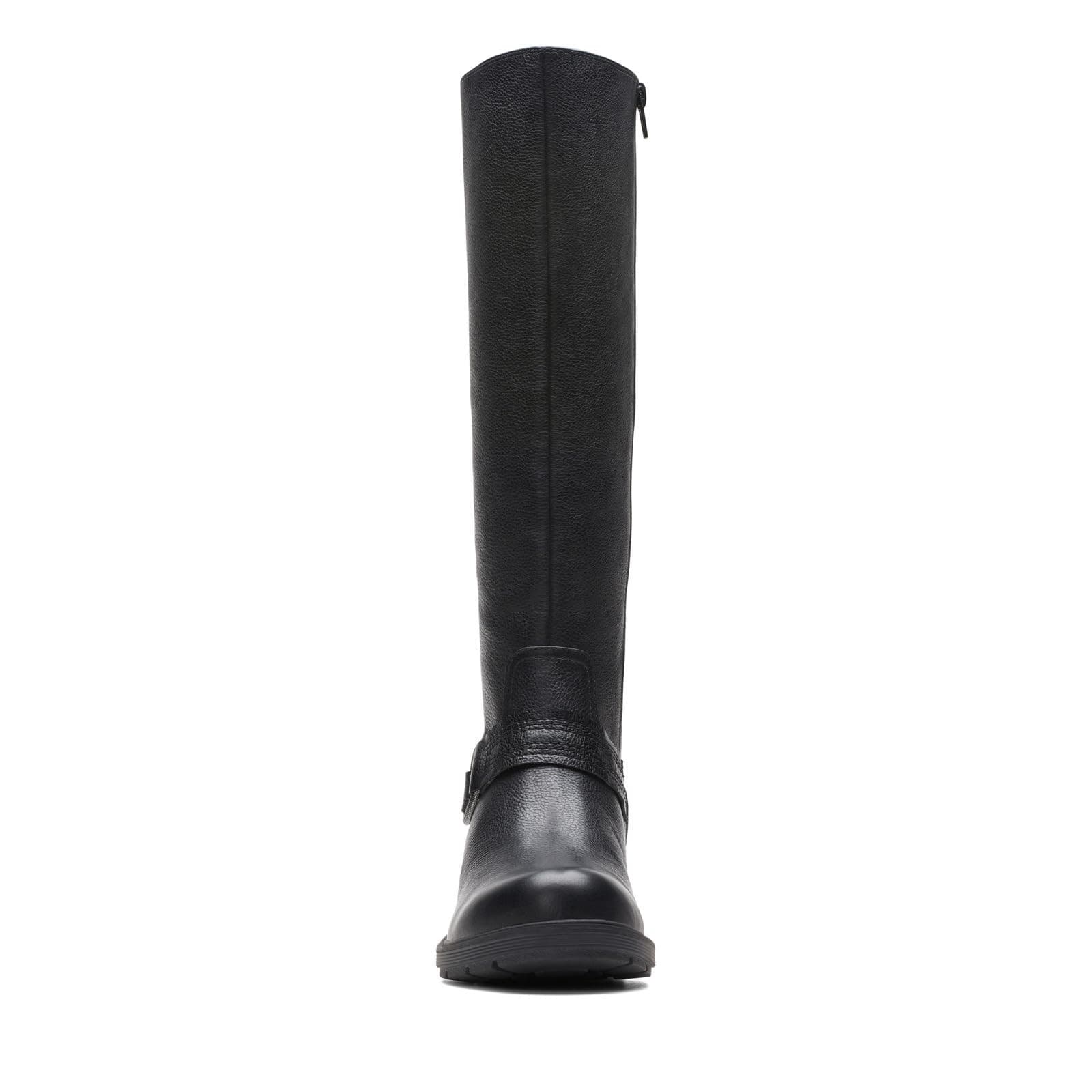 Clarks Hearth Rae Women's Dark Brown Round Leather Heel Boot Size 9.5 M - Thumbnail 7