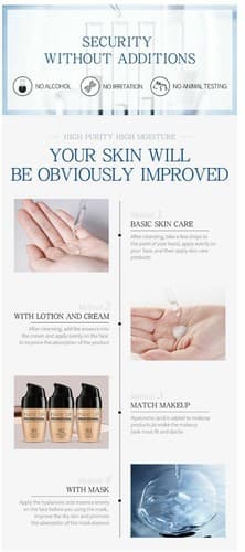 4 pack Hyaluronic Acid Essence Shrink Pore Anti-Aging Whitening Face Serum - Thumbnail 7