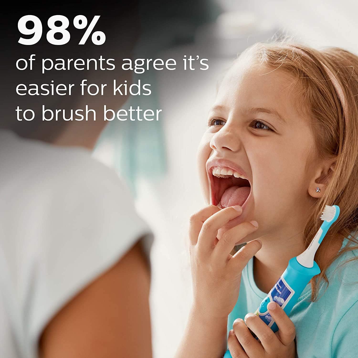 Philips Sonicare for Kids Bluetooth Connected Rechargeable Toothbrush -Turquoise - Thumbnail 5