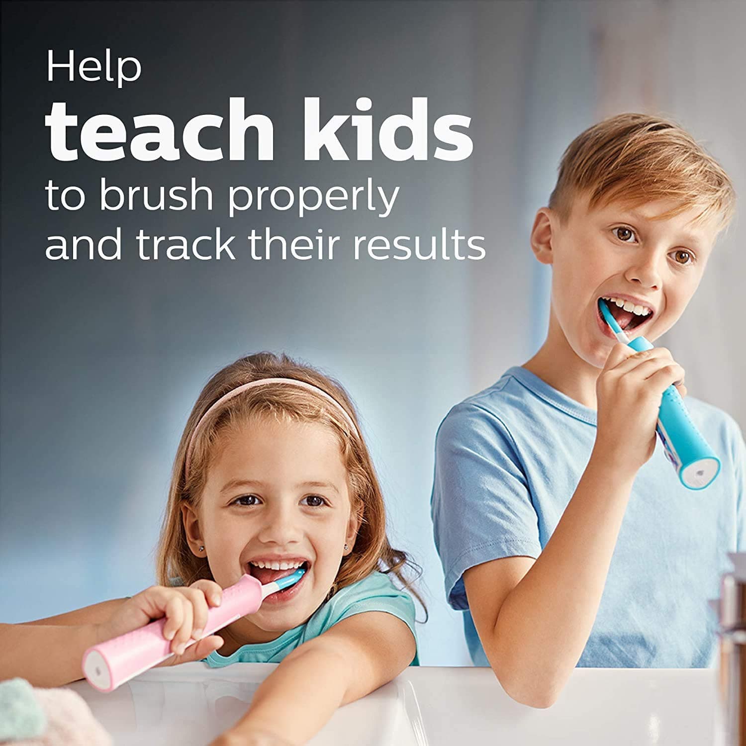 Philips Sonicare for Kids Bluetooth Connected Rechargeable Toothbrush -Turquoise - Thumbnail 3