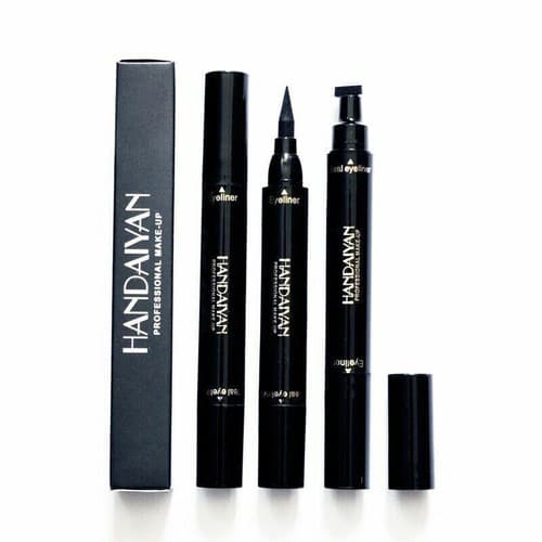 3 Pack Winged Stamp Pen Long Lasting Waterproof Makeup Liquid Black Eyeliner - Thumbnail 4
