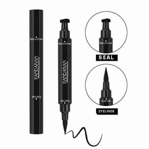 3 Pack Winged Stamp Pen Long Lasting Waterproof Makeup Liquid Black Eyeliner - Thumbnail 3