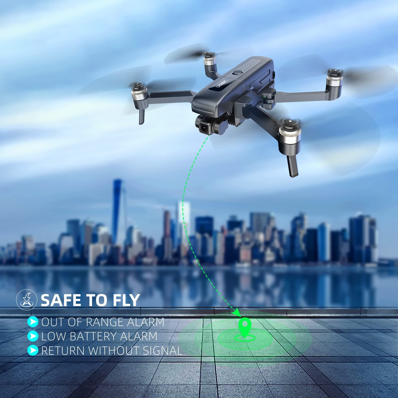 Cheerwing U38S GPS Drone with 4K EIS UHD Camera for Adults, 5G FPV Drone - Thumbnail 2
