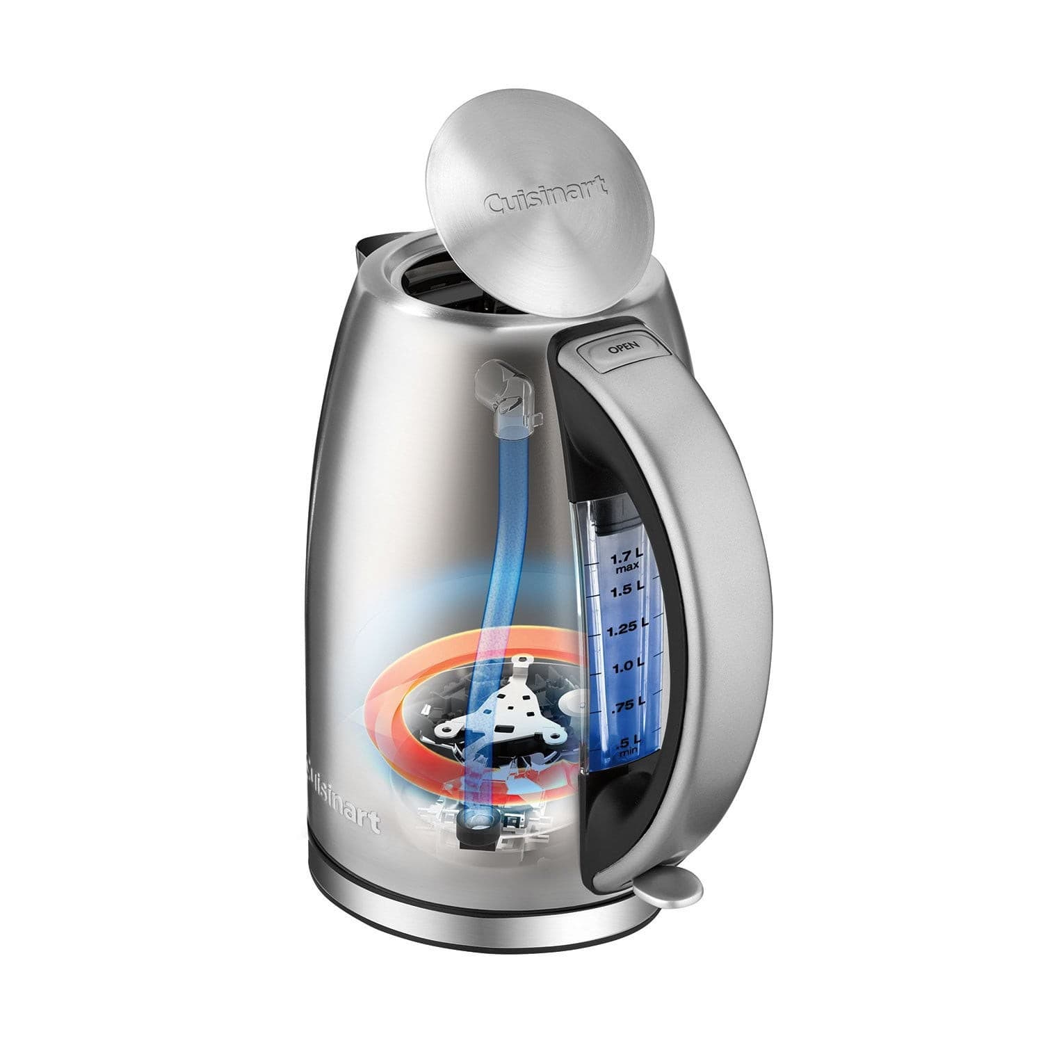 Cuisinart 1.7 Liter Electric Cordless Tea Kettle JK-17P1 1500 Watt - Thumbnail 3