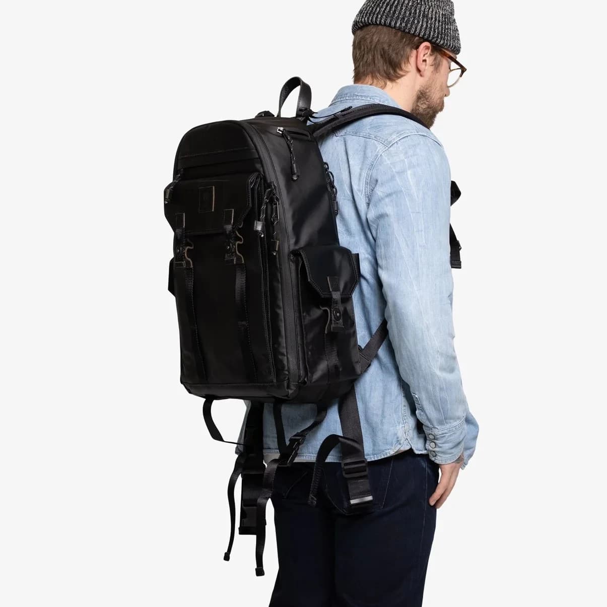 Langly Multi Globetrotter Camera Backpack in Black Brand New 27L - Thumbnail 7