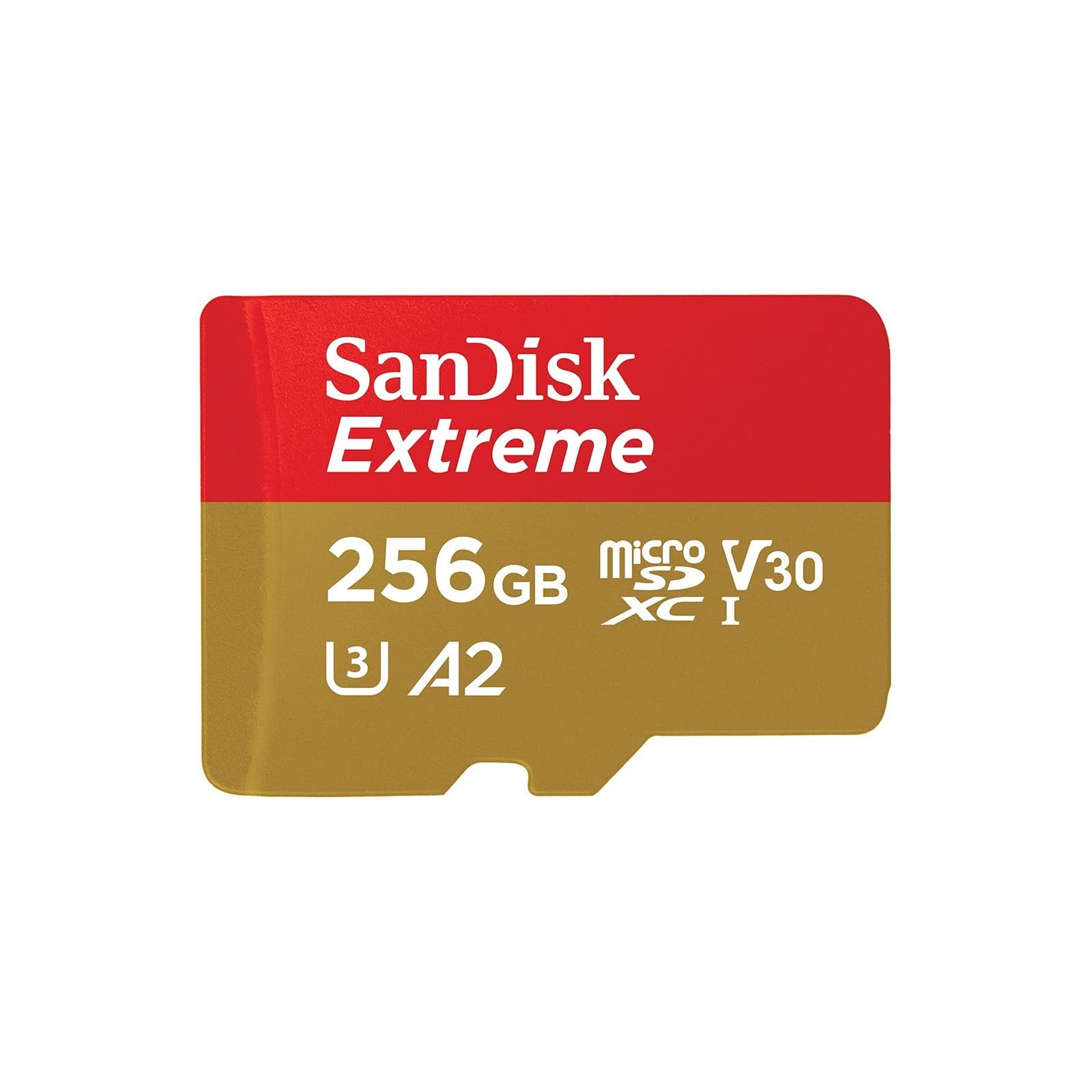256GB Extreme microSDXC UHS-I 190MB/s V30 4K 5K A2 Micro SD SDSQXAV-256G-GN6MA - Image 1