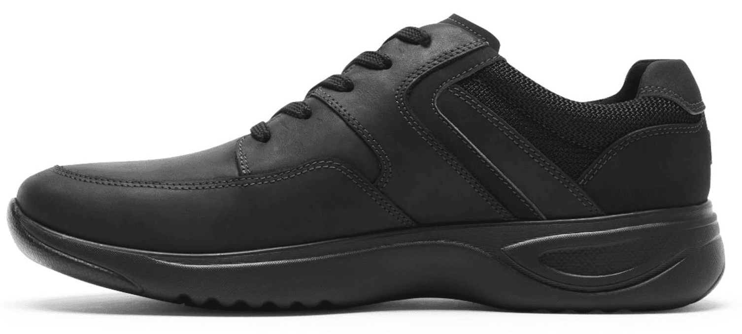Rockport Mens Metro Path Blucher Shoes Black Leather Size 10M - Thumbnail 3