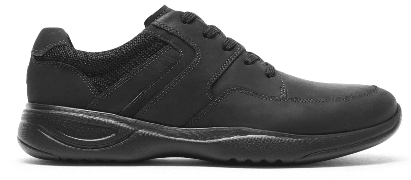 Rockport Mens Metro Path Blucher Shoes Black Leather Size 10M - Thumbnail 2