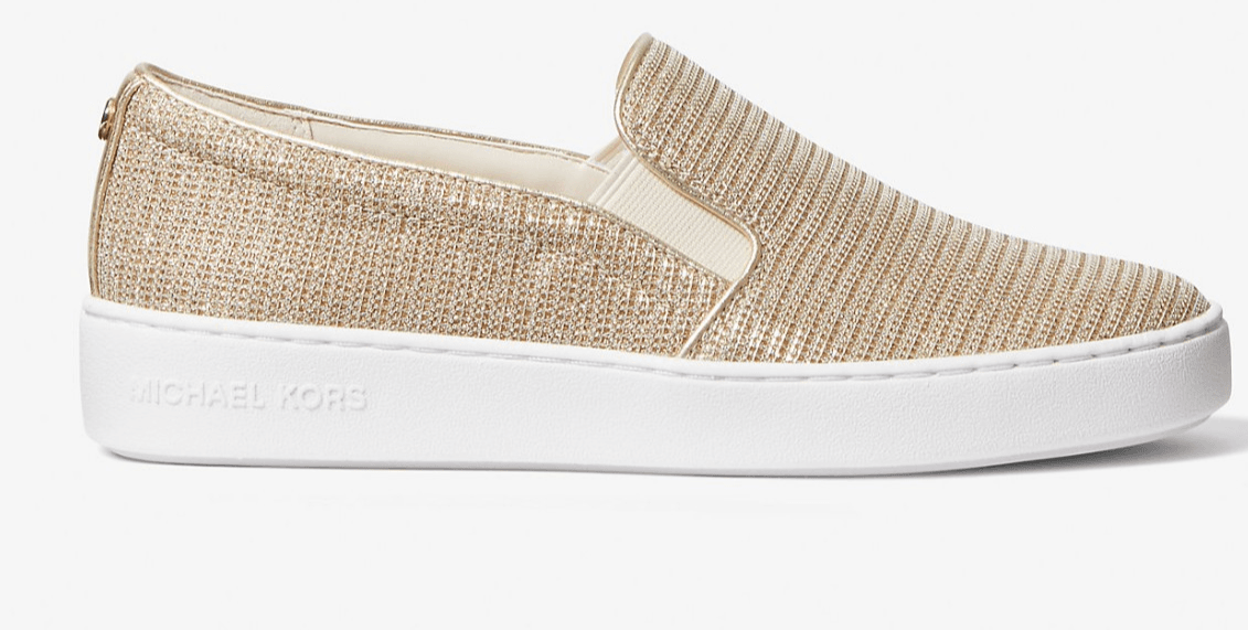 Michael Kors Women's Keaton Slip On Shoes Champagne Glitter - size 8 M - Thumbnail 2